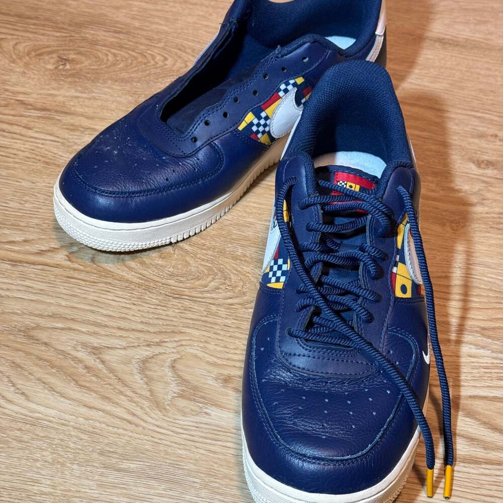 Nike Air Force 1 07 LV8 Nautical  ReduxNavy Blue AR5394400 Men's Casual Shoes 11